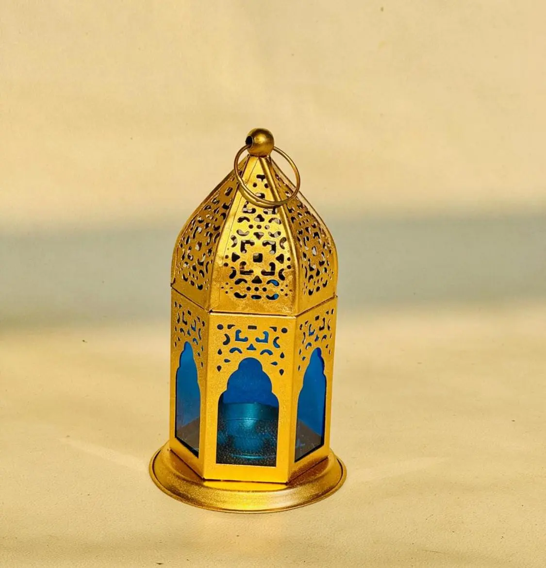 Ramadan Lantern Gold Metal — Handcrafted Export Product by NXTGENEXPORTS, Moradabad